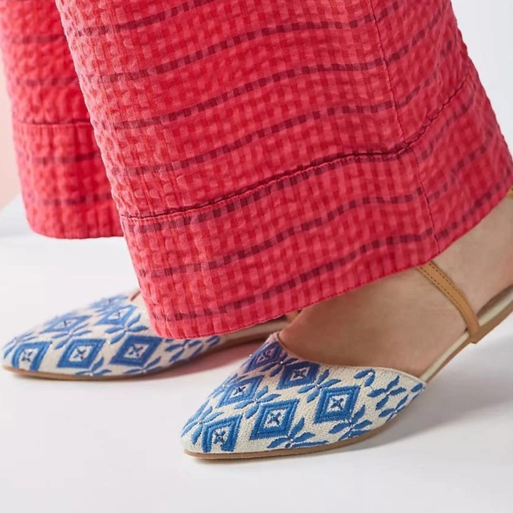 ANTHROPOLOGIE Laurie Strappy Flats